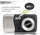 Dual Car Dashcam with Night Vision and 3 Inch LCD Screen