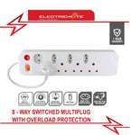 Electricmate 8-Way Multiplug with Overload Protection