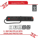 Electricmate 6-Way Multiplug with Overload Protection
