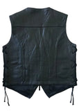 Kids Leather Biker Waistcoat