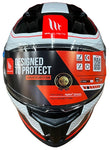 MT Stinger 2 Mint Motorcycle Helmet Red