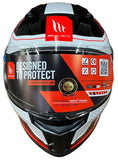 MT Stinger 2 Mint Motorcycle Helmet Red