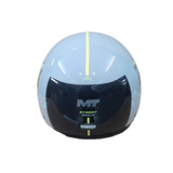 MT Street S Bezos Grey-Black Motorcycle Helmet