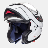 MT Atom SV Flip-Up Motorcycle Helmet Gloss Pearl White