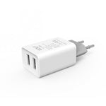 USB Mains Charger Dual USB 2.1A