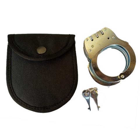 Steel Handcuffs with Pouch