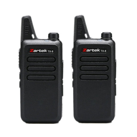 Zartek Rechargeable Two-Way Radio TX8 Twin-Pack