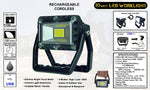 Zartek Rain & Shock Resistant Rechargeable LED Work Light